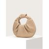 imageVerdusa Womens Ruched PU Leather Hobo Handbag Clutch PurseKhaki