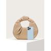 imageVerdusa Womens Ruched PU Leather Hobo Handbag Clutch PurseKhaki