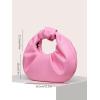 imageVerdusa Womens Ruched PU Leather Hobo Handbag Clutch PursePink