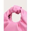 imageVerdusa Womens Ruched PU Leather Hobo Handbag Clutch PursePink