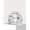 imageVerdusa Womens Ruched PU Leather Hobo Handbag Clutch PurseSilver