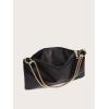imageVerdusa Womens Satin Evening Handbag Shoulder Bag PurseBlack