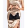 imageVerdusa Womens Satin Evening Handbag Shoulder Bag PurseBlack