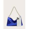 imageVerdusa Womens Satin Evening Handbag Shoulder Bag PurseBlue