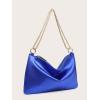 imageVerdusa Womens Satin Evening Handbag Shoulder Bag PurseBlue