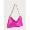imageVerdusa Womens Satin Evening Handbag Shoulder Bag PurseHot Pink