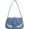 imageVerdusa Womens Flap Shoulder Bags Denim Handbags Underarm Satchel HandbagBlue Colorblock