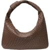 imageVerdusa Womens Hobo Bags Zipper Handbags Knot Strap Leather Shoulder Bag Evening Clutch PurseBrown