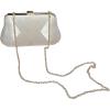 imageVerdusa Womens Metallic Evening Handbag Glitter Clutch Purse Party BagWhite