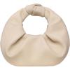 imageVerdusa Womens Ruched PU Leather Hobo Handbag Clutch PurseApricot