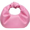 imageVerdusa Womens Ruched PU Leather Hobo Handbag Clutch PursePink