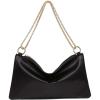 imageVerdusa Womens Satin Evening Handbag Shoulder Bag PurseBlack