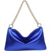 imageVerdusa Womens Satin Evening Handbag Shoulder Bag PurseBlue