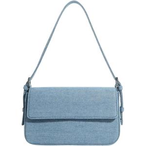 imageVerdusa Womens Flap Shoulder Bags Denim Handbags Underarm Satchel HandbagLight Blue
