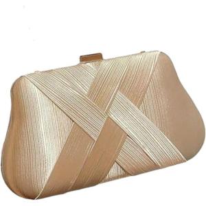 imageVerdusa Womens Metallic Evening Handbag Glitter Clutch Purse Party BagGold