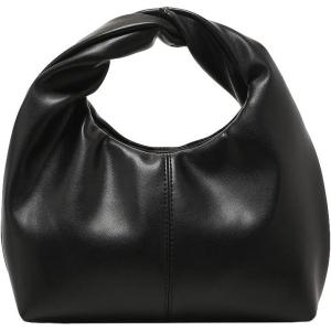 imageVerdusa Womens Ruched Hobo Mini Handbag Clutch Purse Dumpling Pouch BagBlack