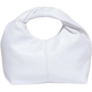 imageVerdusa Womens Ruched Hobo Mini Handbag Clutch Purse Dumpling Pouch BagWhite