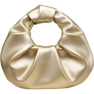 imageVerdusa Womens Ruched PU Leather Hobo Handbag Clutch PurseGold