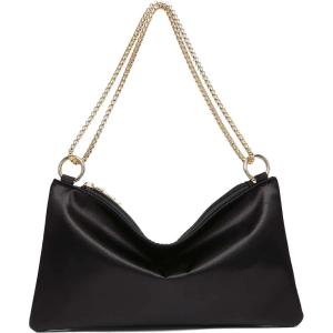 imageVerdusa Womens Satin Evening Handbag Shoulder Bag PurseBlack