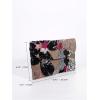 imageVerdusa Womens Floral Embroidery Sequin Evening Clutch Bags Party PursesBlack