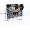 imageVerdusa Womens Floral Embroidery Sequin Evening Clutch Bags Party PursesBlue Black