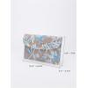 imageVerdusa Womens Floral Embroidery Sequin Evening Clutch Bags Party PursesLight Blue
