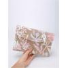 imageVerdusa Womens Floral Embroidery Sequin Evening Clutch Bags Party PursesPink