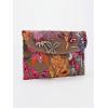 imageVerdusa Womens Floral Embroidery Sequin Evening Clutch Bags Party PursesPink Brown