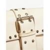 imageVerdusa Womens Shoulder Bag Y2K Handbag Cute Trendy Goth Studded Rivet Punk PurseBeige
