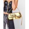 imageVerdusa Womens Shoulder Bag Y2K Handbag Cute Trendy Goth Studded Rivet Punk PurseGold