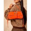 imageVerdusa Womens Shoulder Bag Y2K Handbag Cute Trendy Goth Studded Rivet Punk PurseOrange