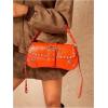 imageVerdusa Womens Shoulder Bag Y2K Handbag Cute Trendy Goth Studded Rivet Punk PurseOrange