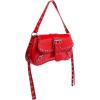 imageVerdusa Womens Shoulder Bag Y2K Handbag Cute Trendy Goth Studded Rivet Punk PurseRed