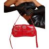 imageVerdusa Womens Shoulder Bag Y2K Handbag Cute Trendy Goth Studded Rivet Punk PurseRed