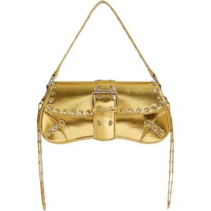 imageVerdusa Womens Shoulder Bag Y2K Handbag Cute Trendy Goth Studded Rivet Punk PurseGold