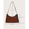 imageVerdusa Womens Clear Shoulder Bags Purse Transparent BagCoffee Brown