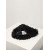 imageVerdusa Womens Faux Fur Fuzzy Hobo Bag Furry Handbag PurseBlack