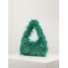 imageVerdusa Womens Faux Fur Fuzzy Hobo Bag Furry Handbag PurseGreen