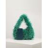 imageVerdusa Womens Faux Fur Fuzzy Hobo Bag Furry Handbag PurseGreen