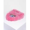 imageVerdusa Womens Faux Fur Fuzzy Hobo Bag Furry Handbag PursePink