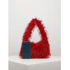 imageVerdusa Womens Faux Fur Fuzzy Hobo Bag Furry Handbag PurseRed