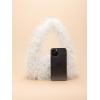 imageVerdusa Womens Faux Fur Fuzzy Hobo Bag Furry Handbag PurseWhite