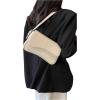 imageVerdusa Womens Leather Shoulder Bag Clutch Purses Trendy Hobo Crossbody Handbags Y2K Saddle Flap Underarm PurseBeige