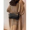 imageVerdusa Womens Leather Shoulder Bag Clutch Purses Trendy Hobo Crossbody Handbags Y2K Saddle Flap Underarm PurseBlack
