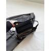 imageVerdusa Womens Leather Shoulder Bag Clutch Purses Trendy Hobo Crossbody Handbags Y2K Saddle Flap Underarm PurseBlack Crocodile