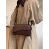 imageVerdusa Womens Leather Shoulder Bag Clutch Purses Trendy Hobo Crossbody Handbags Y2K Saddle Flap Underarm PurseBrown Textured