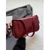 imageVerdusa Womens Leather Shoulder Bag Clutch Purses Trendy Hobo Crossbody Handbags Y2K Saddle Flap Underarm PurseBurgundy Crocodile
