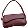 imageVerdusa Womens Leather Shoulder Bag Clutch Purses Trendy Hobo Crossbody Handbags Y2K Saddle Flap Underarm PurseBurgundy Retro