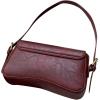 imageVerdusa Womens Leather Shoulder Bag Clutch Purses Trendy Hobo Crossbody Handbags Y2K Saddle Flap Underarm PurseBurgundy Retro