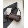 imageVerdusa Womens Leather Shoulder Bag Clutch Purses Trendy Hobo Crossbody Handbags Y2K Saddle Flap Underarm PurseCoffee Brown Retro